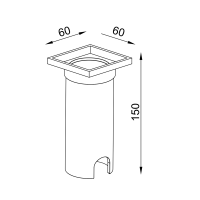 RAMI 2 M TRIMLESS SQ ASYM