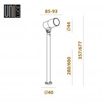 SPOT PLUS ZOOM 5 24V POLE-A 670