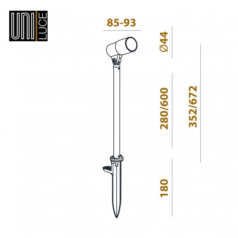 SPOT PLUS ZOOM 5 24V POLE&SPIKE 670