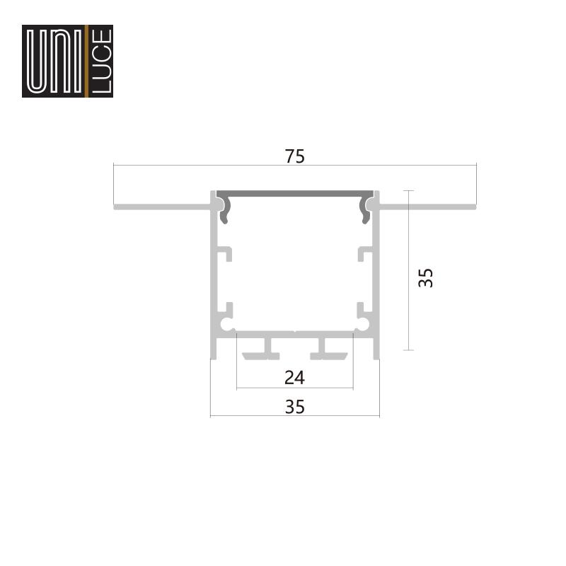 AL PROFILE GYPS UNI-G-35x35