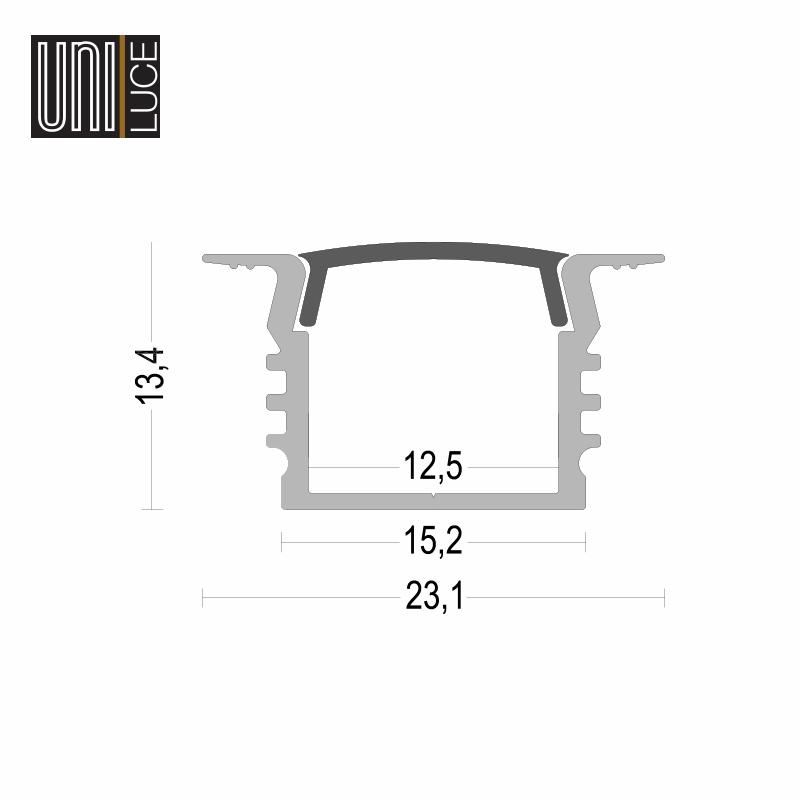 AL PROFILE MIDI UNI-R-15x13,4
