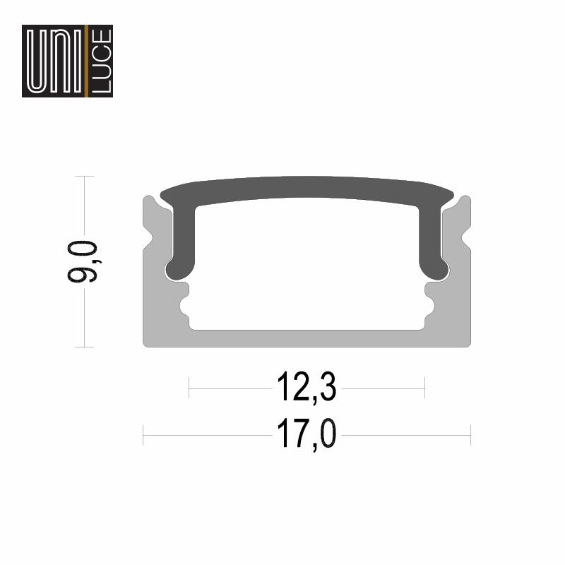 AL PROFILE MIDI UNI-R-17x09