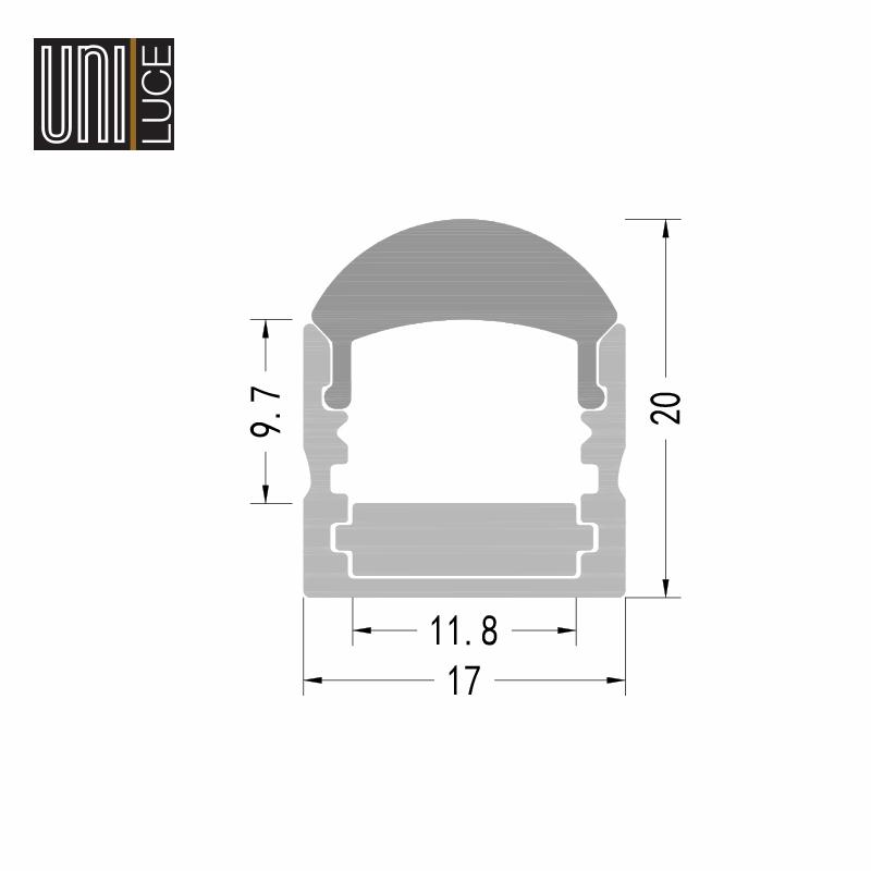 AL PROFILE MIDI UNI-S-17x19,9 BEAM