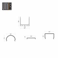 AL PROFILE MIDI UNI-S-26,7x26RO