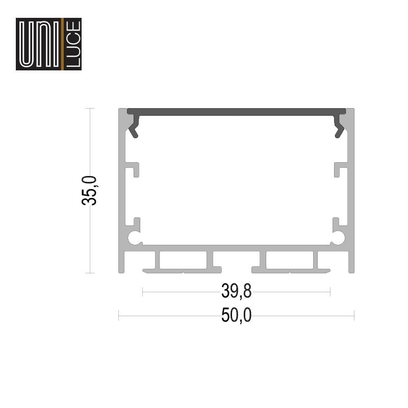 MAXI PROFILE UNI-R-50x35