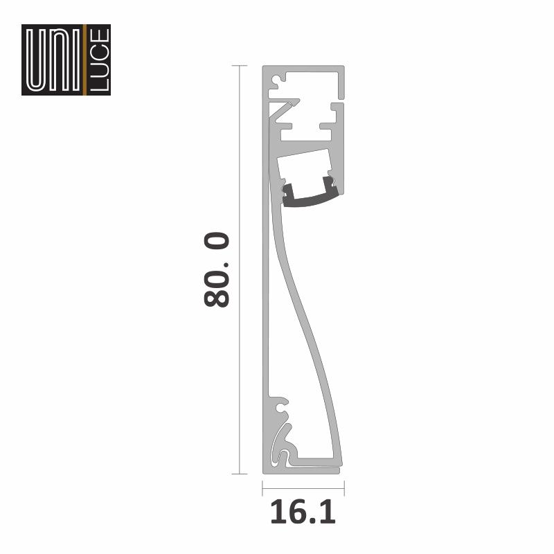 WALL PROFILE UNI-W-16x80