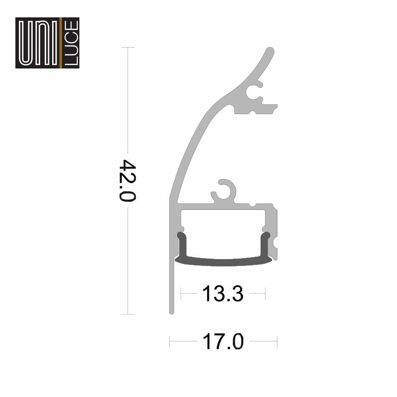 WALL PROFILE UNI-W-17x42