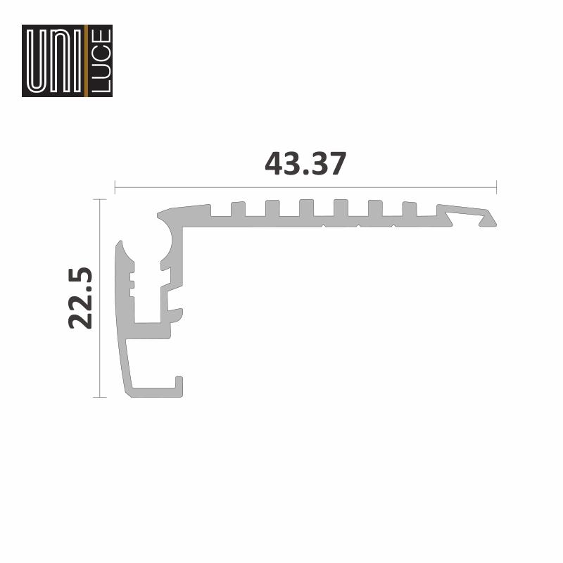 STEP PROFILE UNI-ST-43x22,5